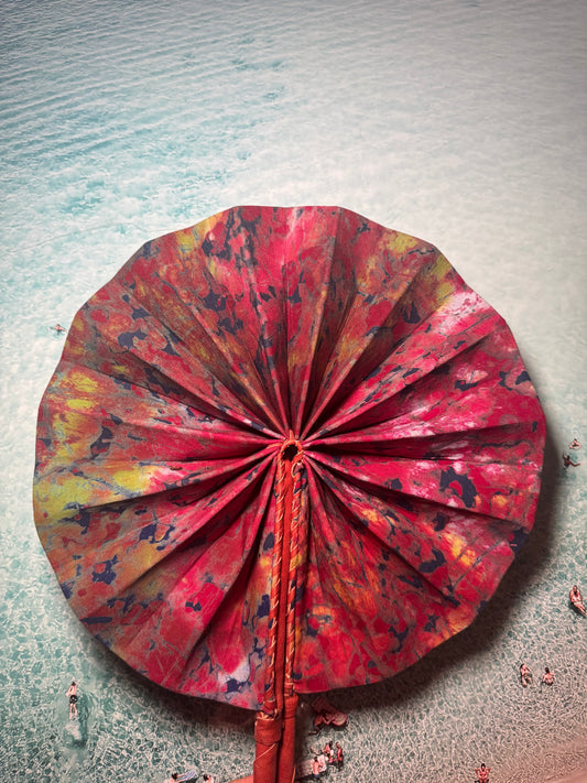 Pink Tye Die Fan